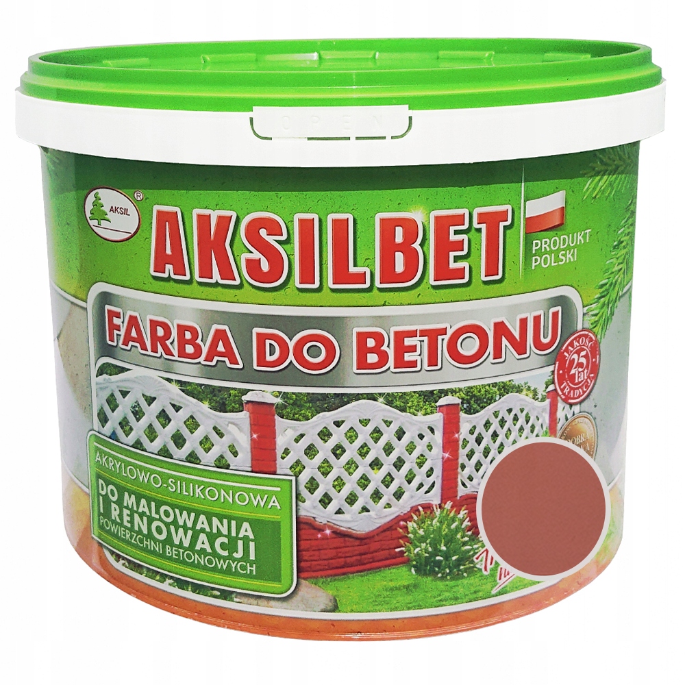 Farba do betonu Aksil Aksilbet Klinkier Jasny 5L
