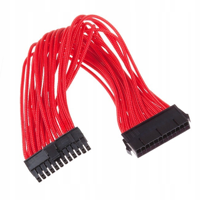 Gelid przedłużacz 24pin 30cm czerwony CA-24P-04