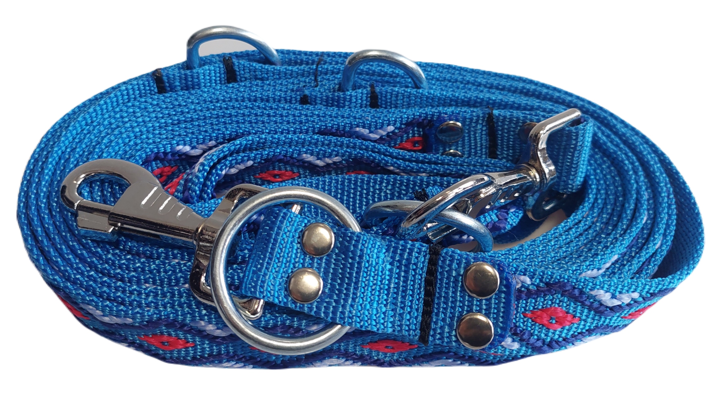 Smycz przepinana 5m z grubej taśmy dla psa