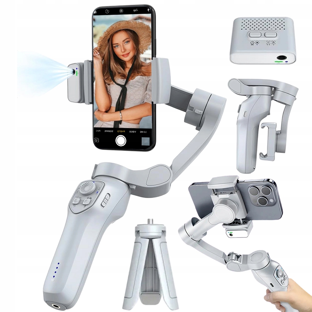 L7C Kompaktní 3-OSÝ Gimbal Pro Android Ios S Baterií 2550 Mah