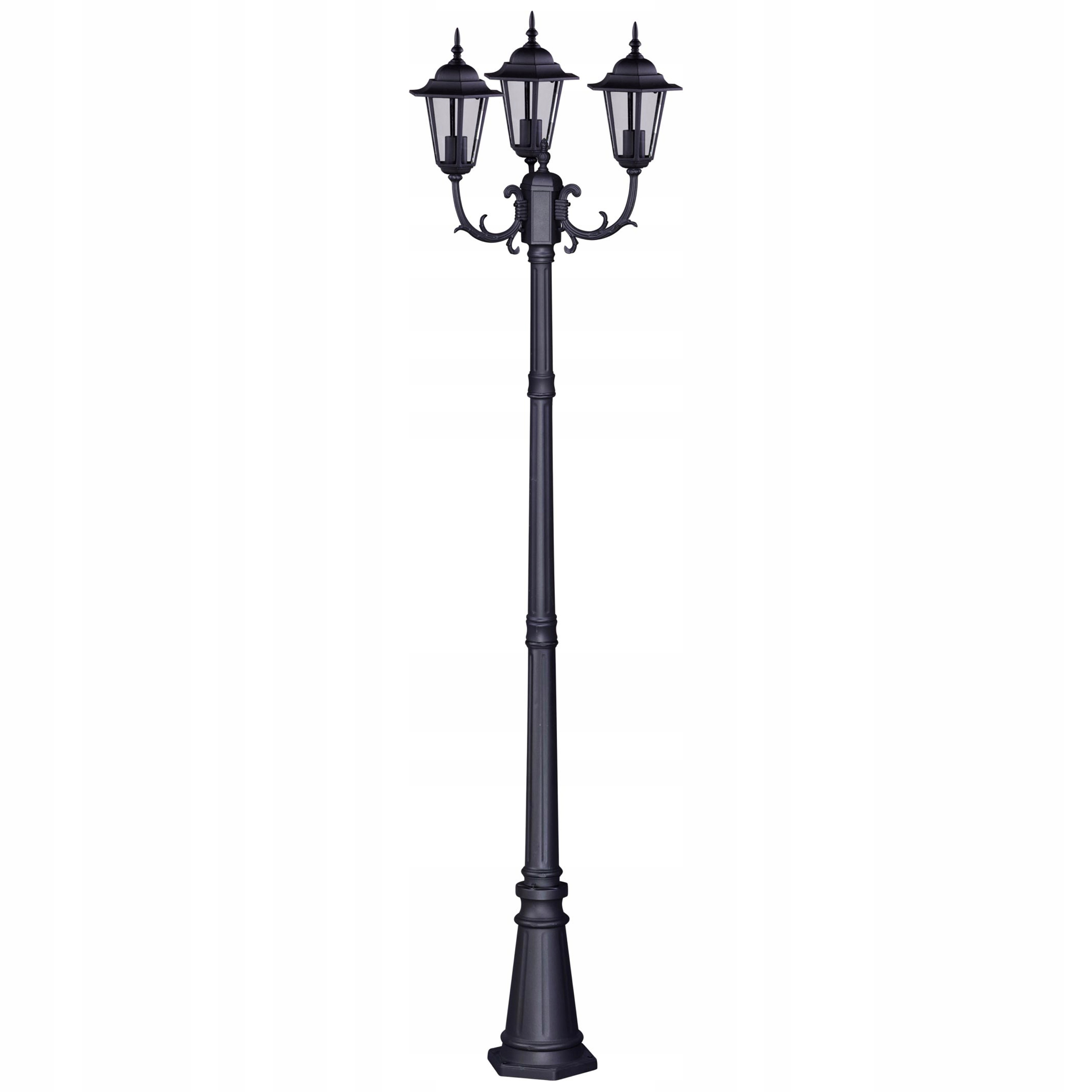 Wysoka zewnętrzna lampa latarnia K-7009A2/3 Czarna z serii Standard