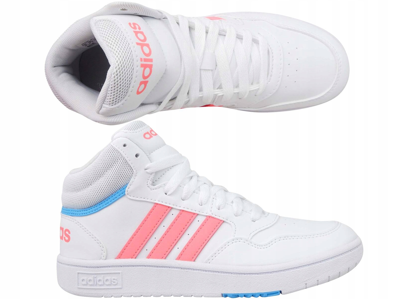 Adidas Hoops MID GW6110 Buty Trampki Damskie Skate Białe