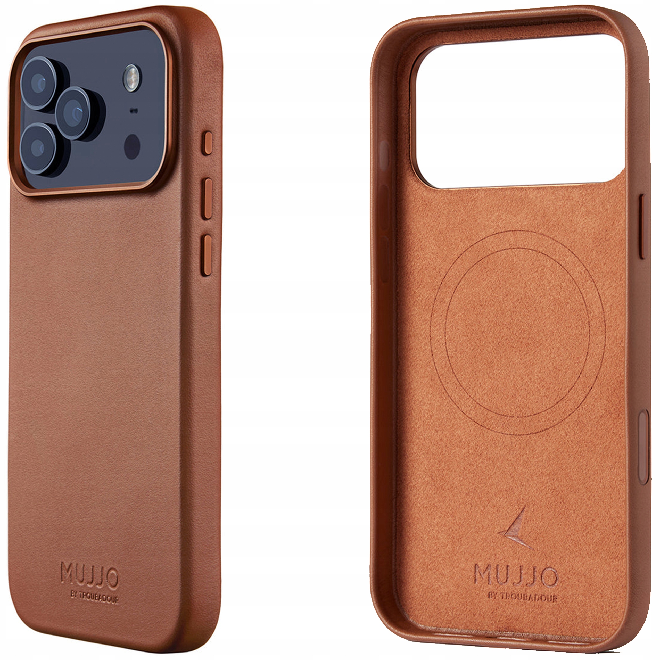 Mujjo Leather Case Pouzdro Kožené s MagSafe pro iPhone 17 Pro Max Kryt