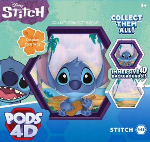 Wow trucs. Figurine Wow 4D Pods #445 Disney STITCH (2023). Neuf, difficile  à tro