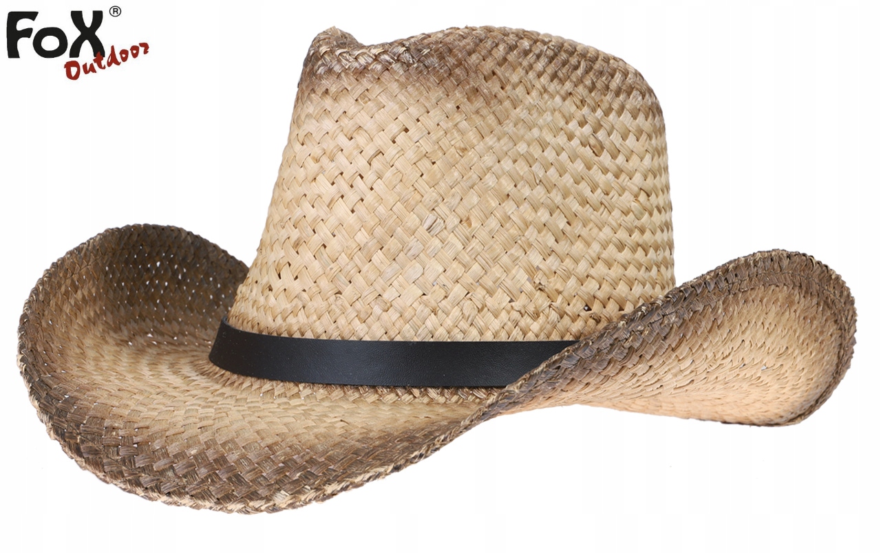 KAPELUSZ SŁOMKOWY KOWBOJSKI MĘSKI FOX Brązowy EAN (GTIN) 4044633094179