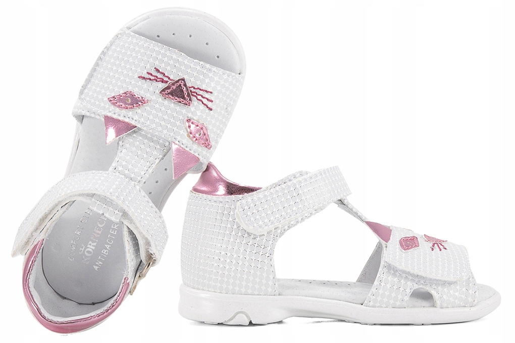 

Kornecki 6305 Sandałki Dziewczęce Sandały kotki 25