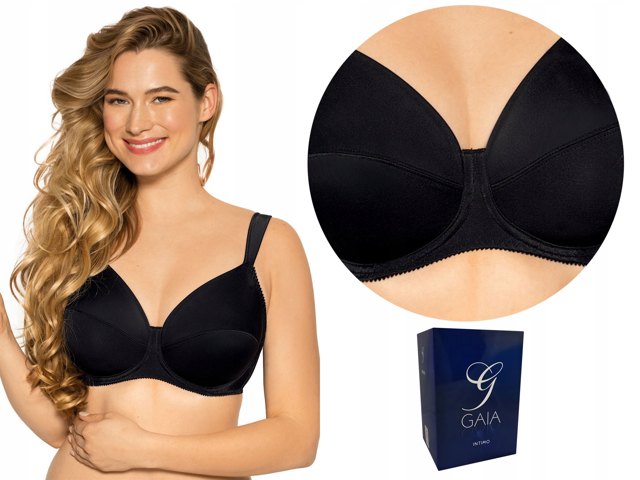 

Biustonosz Gaia Maddalena 075, Soft, 90D, Czarny