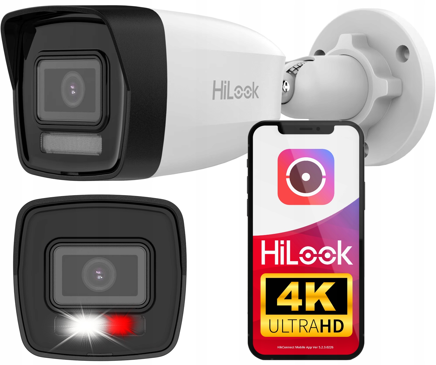 Vonkajšia Ip Kamera 8MPx Uhd Hilook By Hikvision IPC-B180HA Led Ir