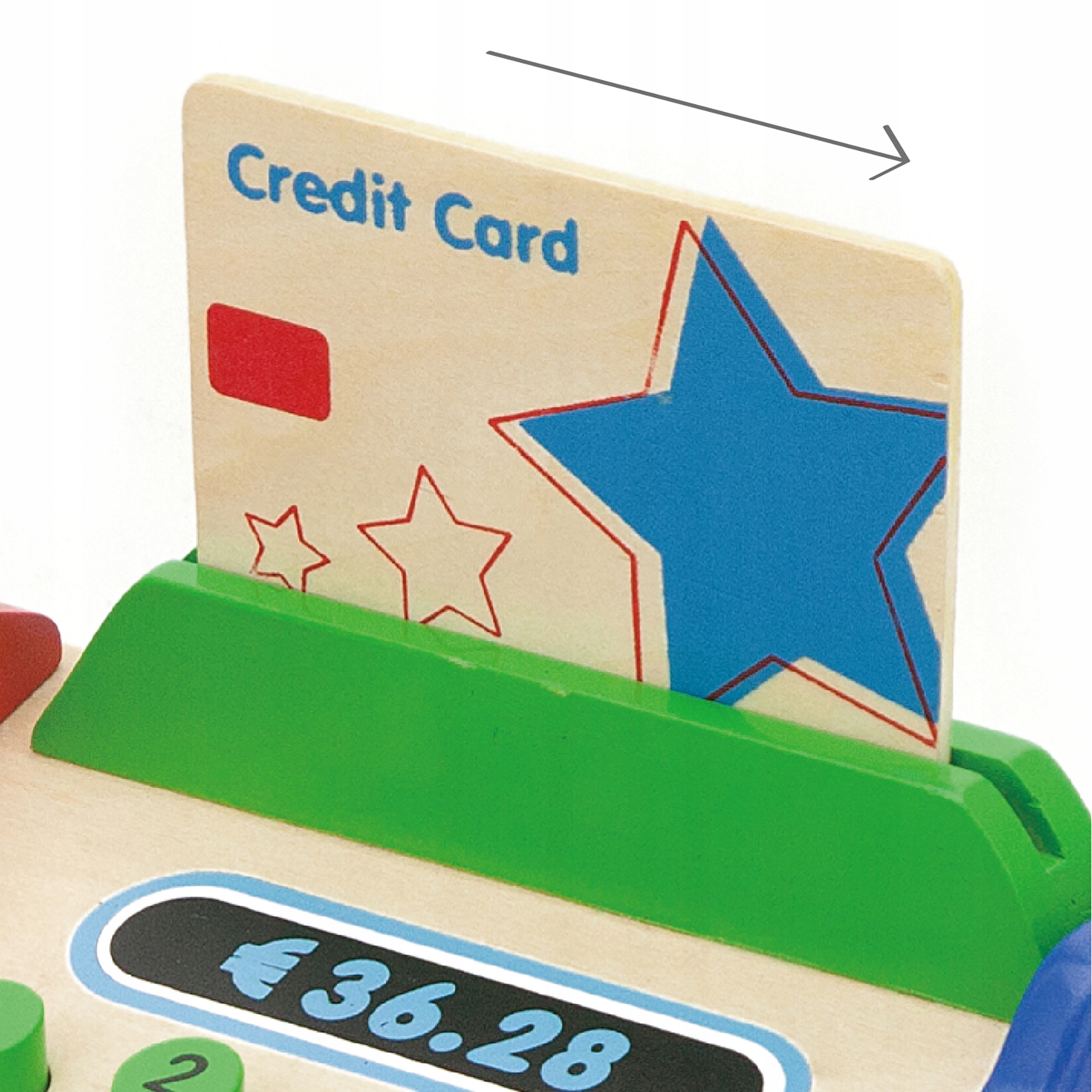 VIGA DREWNIANA KASA SKLEPOWA Z AKCESORIAMI SKANER Marka Viga