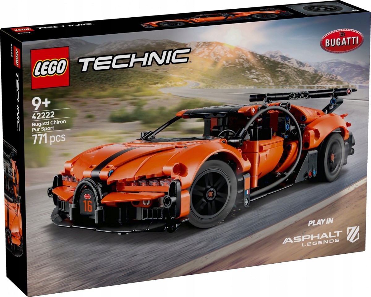 Lego Stavebnice Technic 42222 Hyperauto Bugatti Chiron Pur Sport