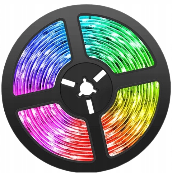 ZESTAW Taśma LED 5m 5050 RGB Kolorowa Milight Moc 36 W