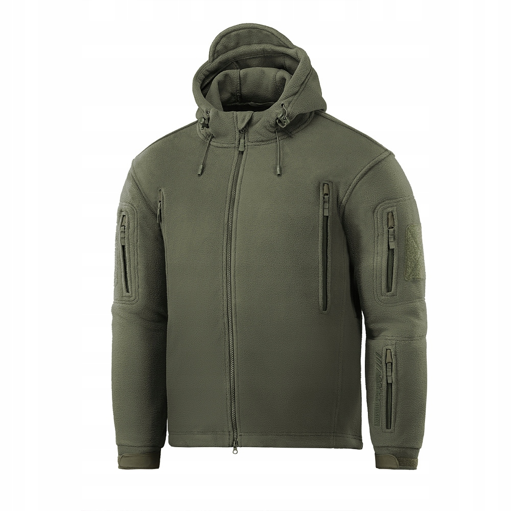 Bluza Polarowa Z Kapturem Kurtka M-Tac Windblocker Division Army Olive L