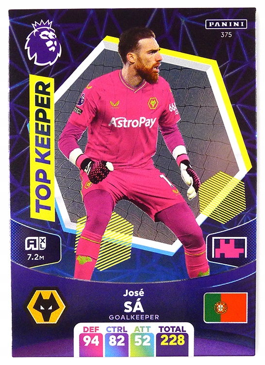 karty PREMIER LEAGUE 2024 Top Keeper Jose Sa 375 14323220086 Allegro.pl