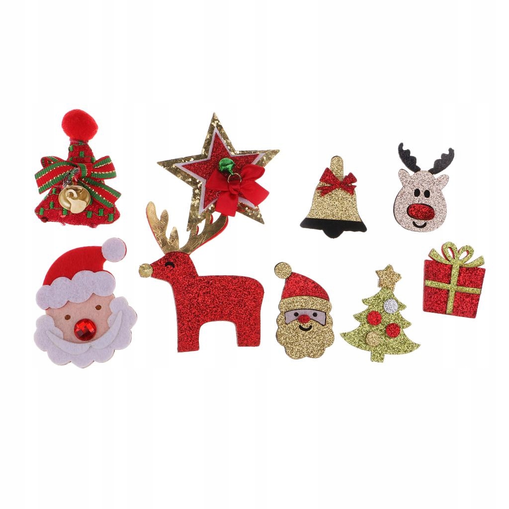 2X 9 sztuk Mini Santa Xmas Tree Ełk Gwiazda T Marka Inna marka