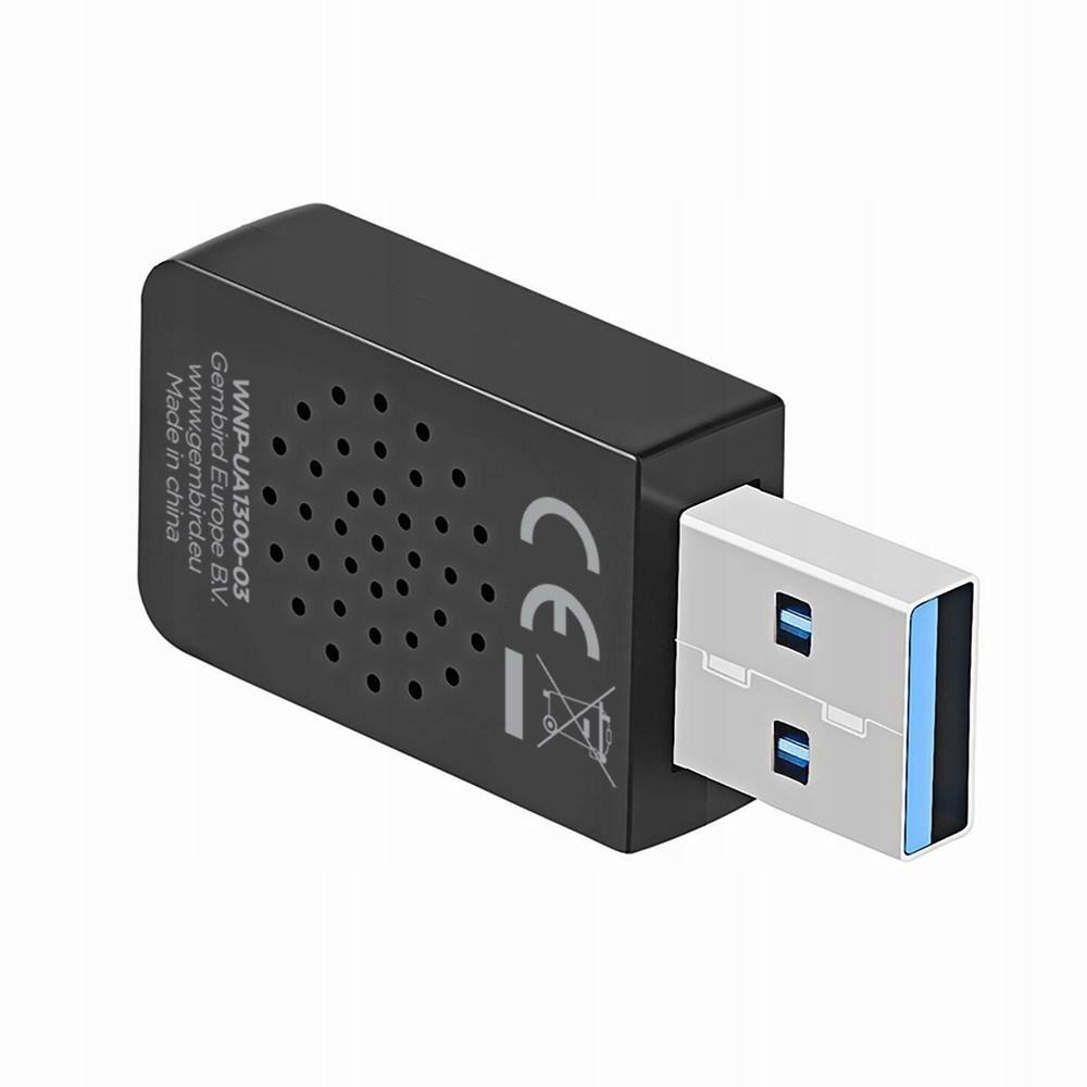 Gembird Bezprzewodowa Dwupasmowa Karta Sieciowa Usb Wifi AC1300
