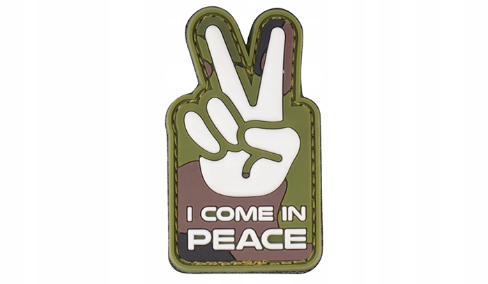 101 Inc. Naszywka 3D I come in peace Woodland 444130-7357