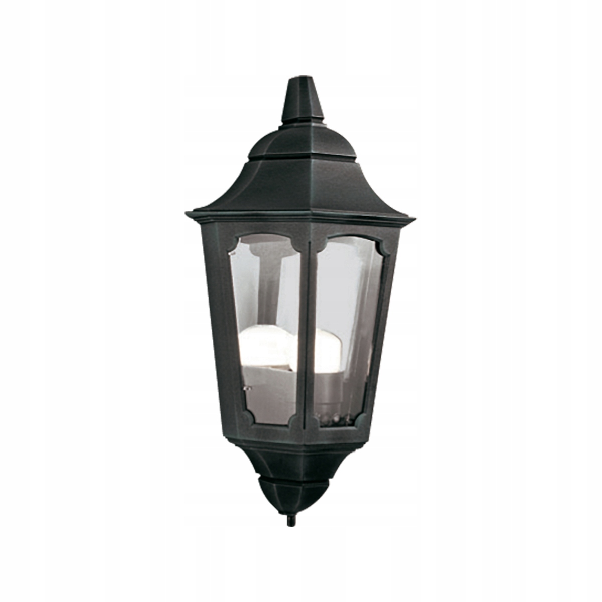 Venkovní nástěnné zahradní svítidlo černé, klasické, 42 cm, IP44, Elstead
