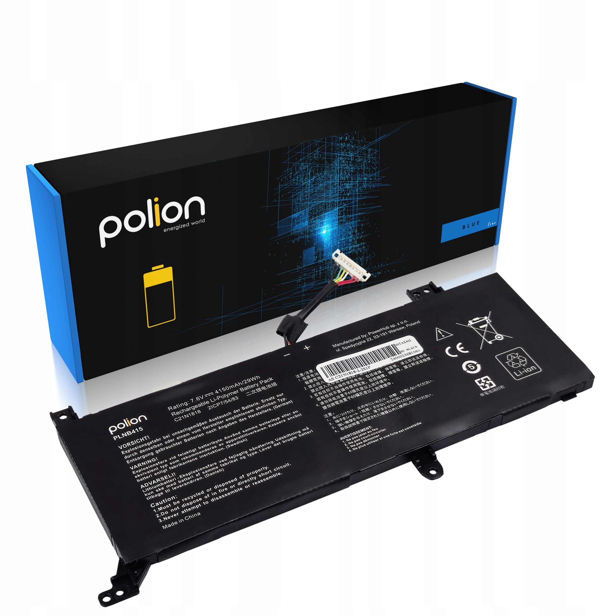Batéria pre notebooky Asus lithium-polymérová 4150 mAh Polion