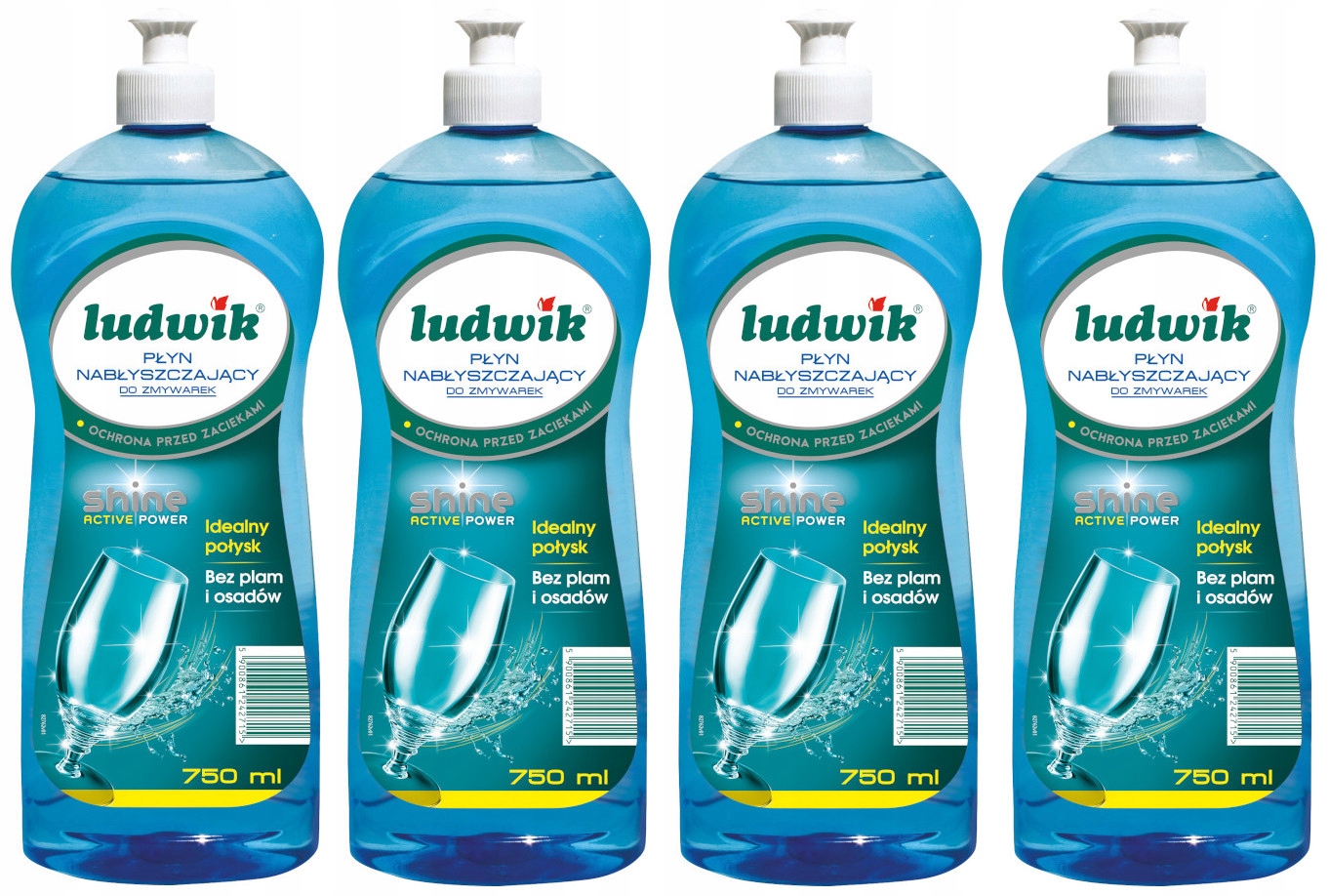 Ludwik Leštidlo do myčky Leštidlo Shine Active 750 ml x 4