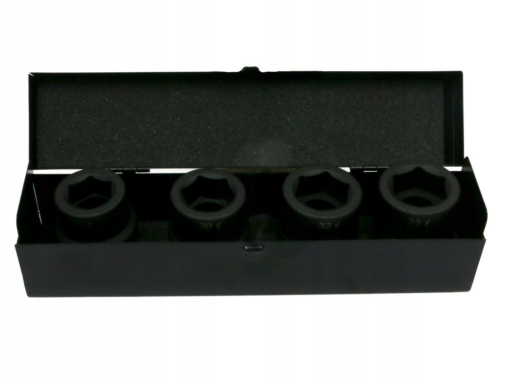 Rm Sada nástrčiek 1" 4 ks 27. 30. 32. 33 mm z CrMo ocele Din