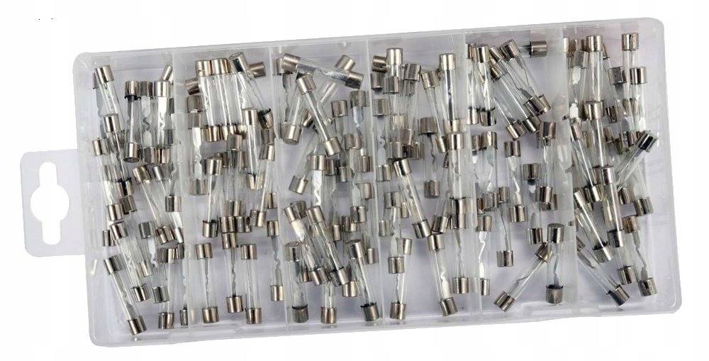

Zestaw Bezpieczników Szklanych 6x30mm 120 szt. MIX