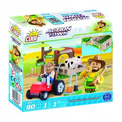 

Klocki Cobi Action Town Farma krowy 90 el. CO-1873