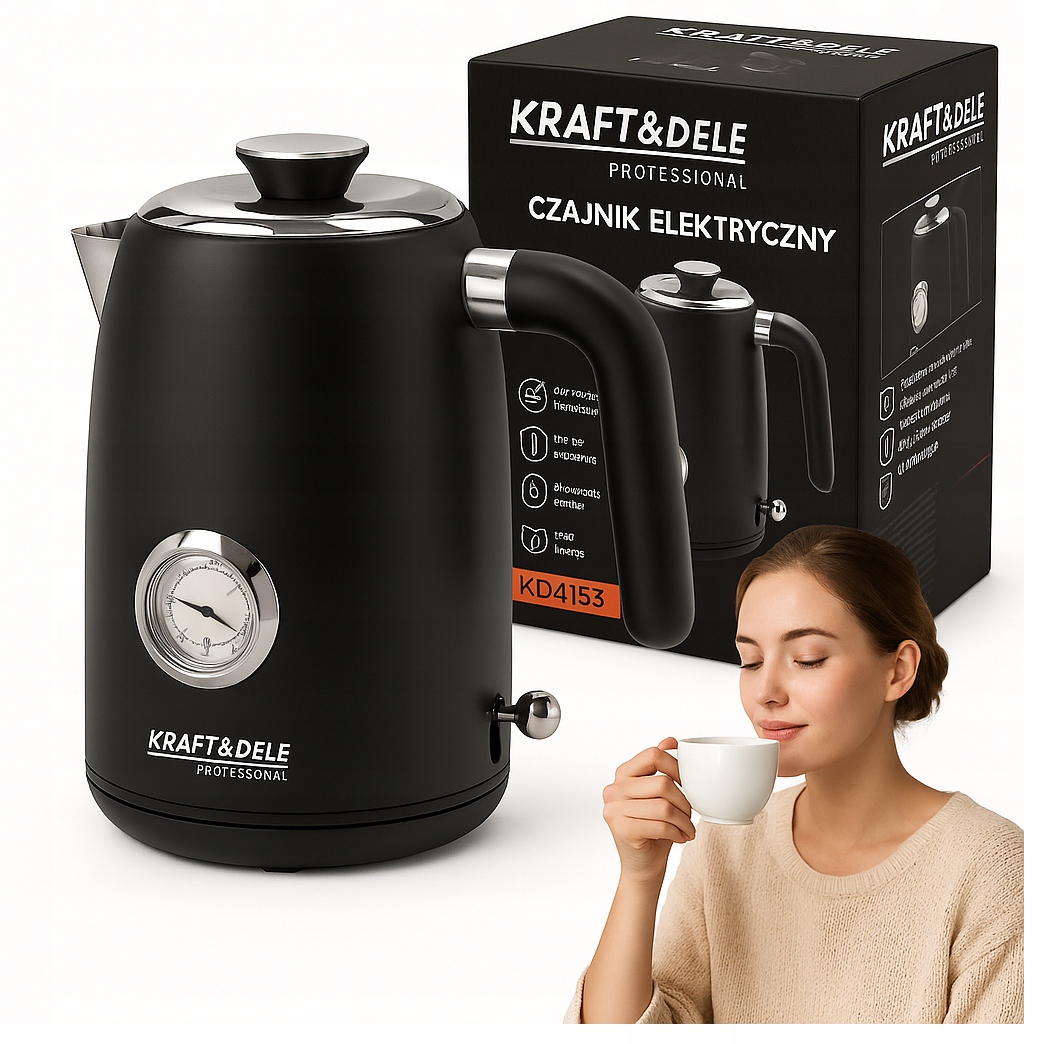 Czajnik Elektryczny 2200W 1L Solidny