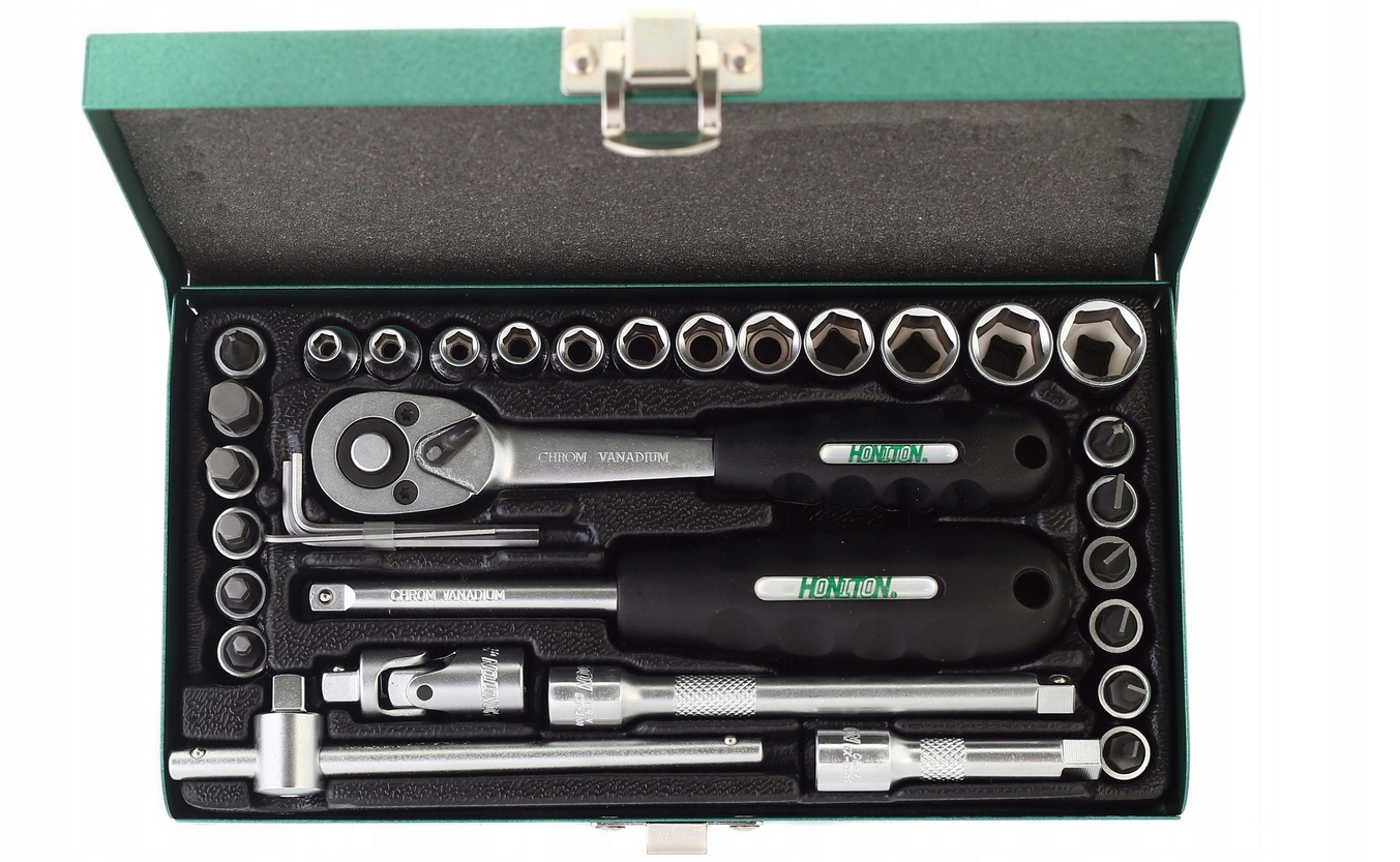 Honiton zestaw nasadek 33 el 1/4" 4-13 mm