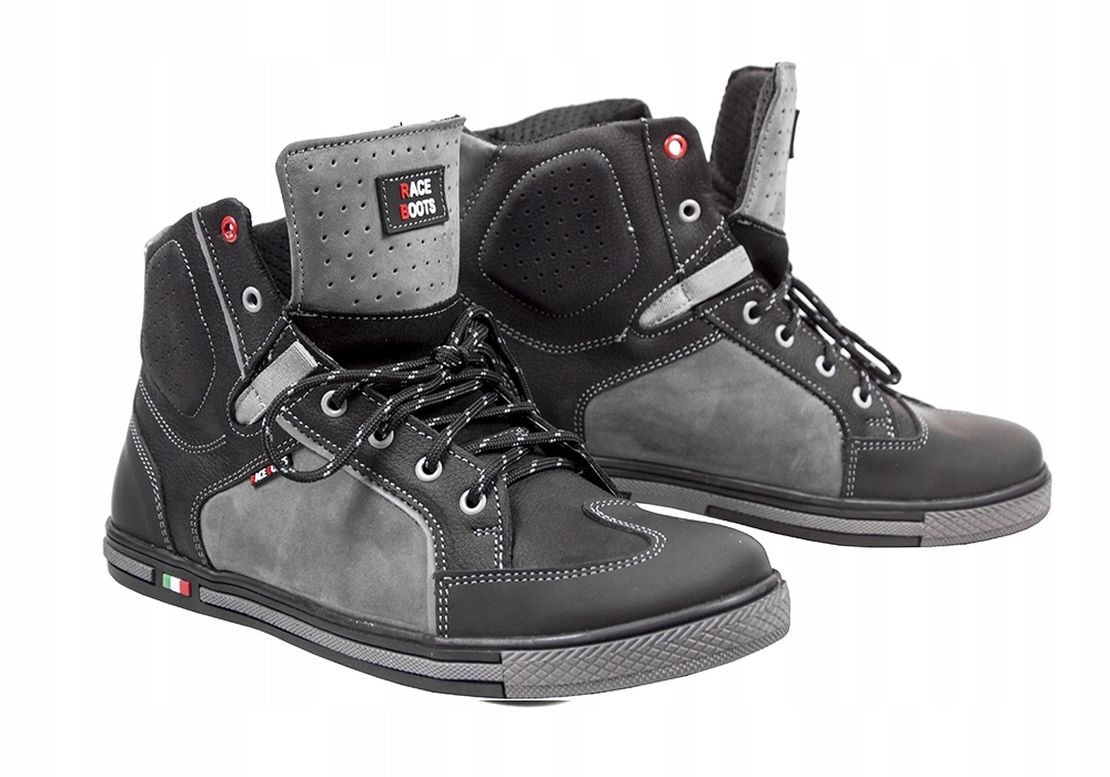 BUTY TRAMPKI MOTOCYKLOWE SKÓRZANE TRA r. 46