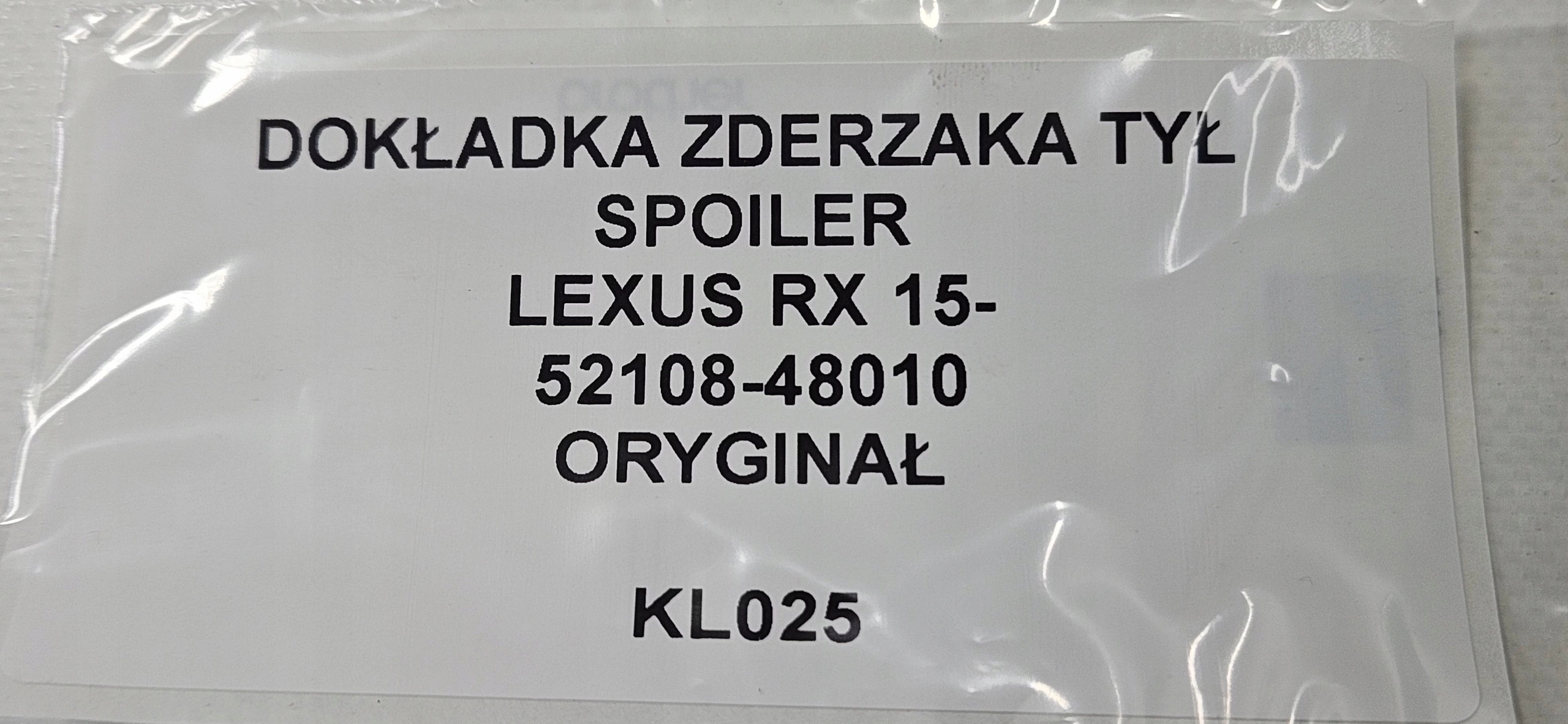accessori Paraurti posteriore SPOILER LEXUS RX 15- ORYG