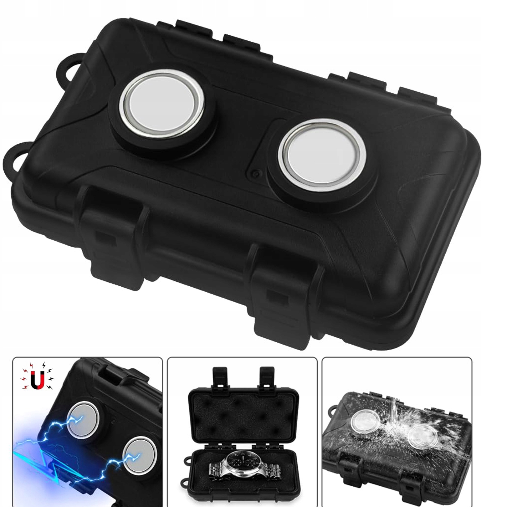 Przenośny magnetyczny schowek auto wielofunkcyjny box mocny magnes pudełko