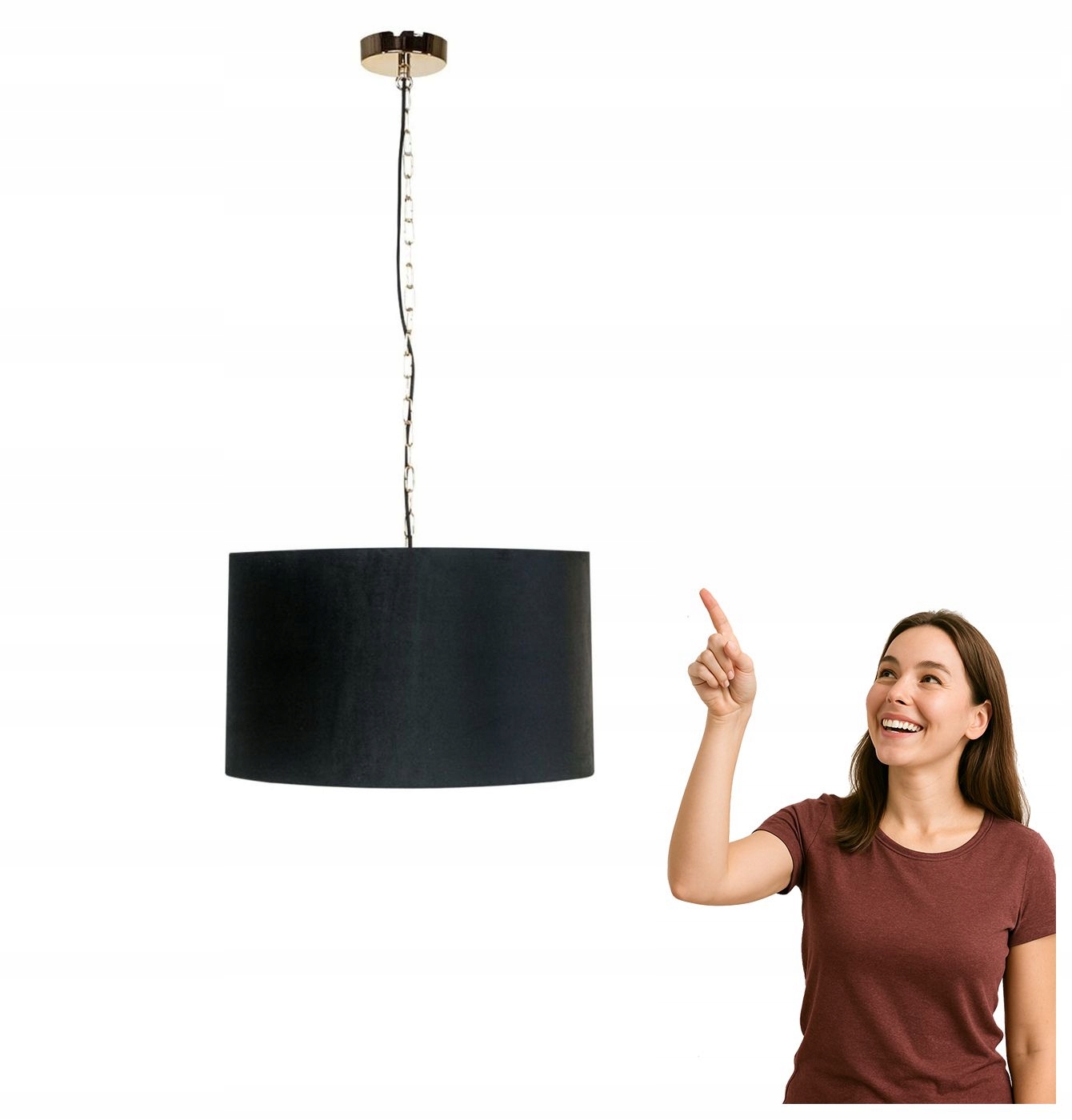 Závěsná lampa Inga P06-GD-BK Zuma Line