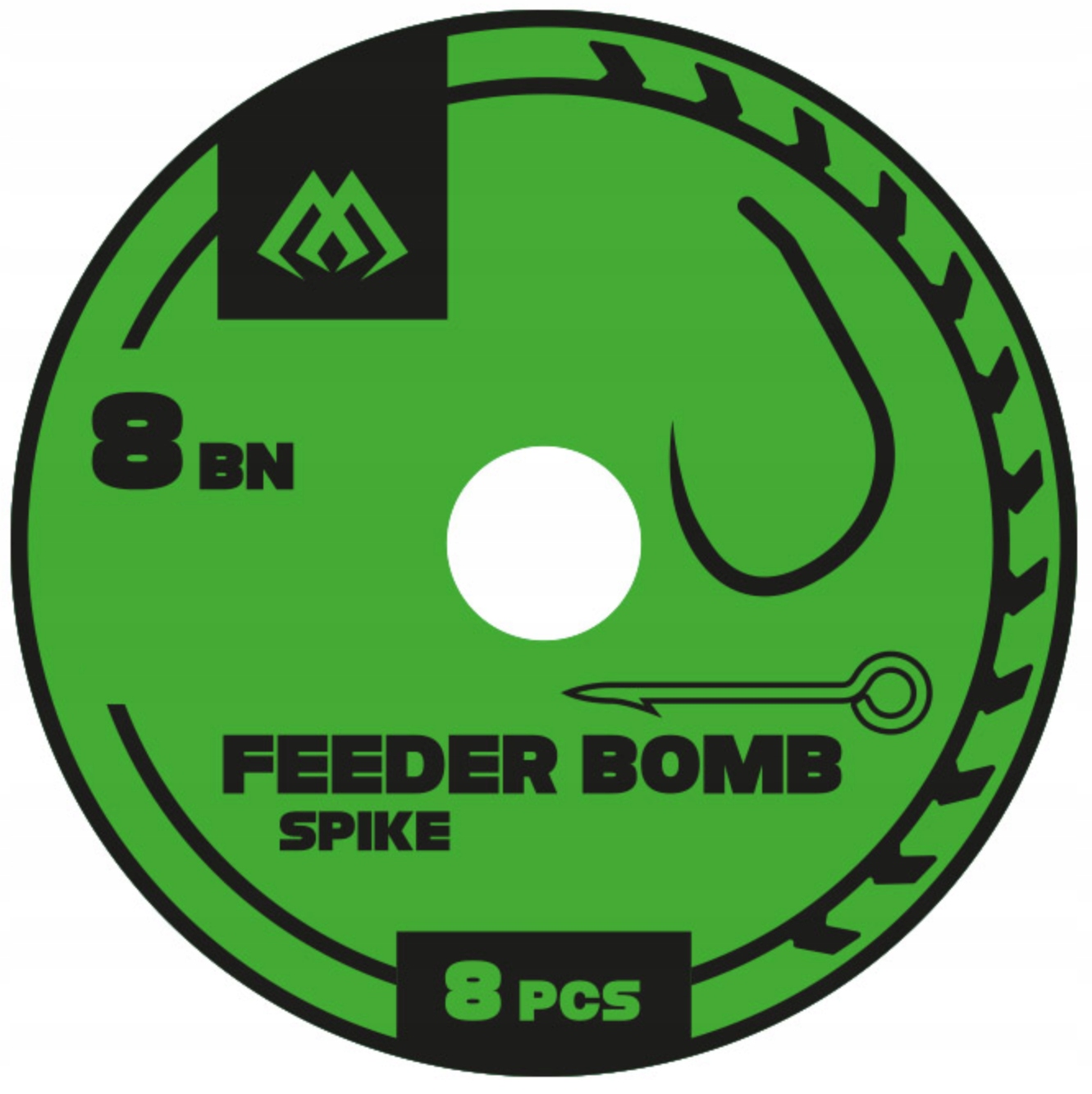 gotowe przypony Mikado Feeder Bomb igła r.8 0.23mm 38cm 8szt.