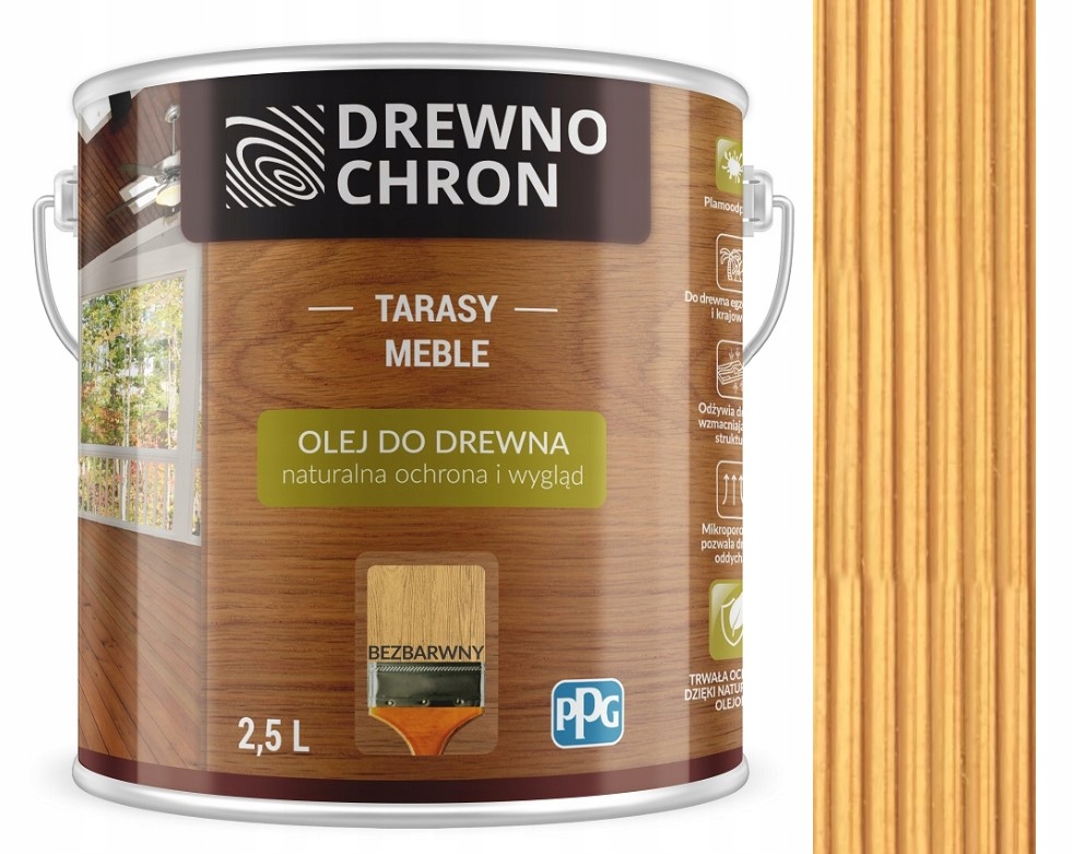 

Drewnochron Olej Do Drewna 2,5L Bezbarwny