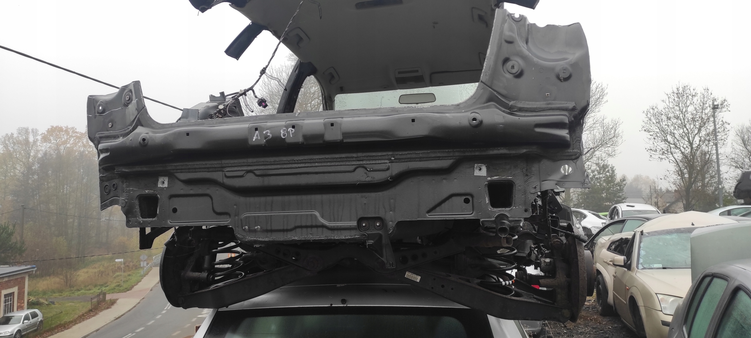 Ауди А3 8Р 5Д пояс задний пол жопа