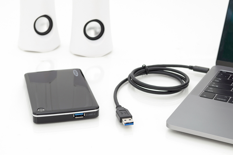 DIGITUS kabel USB-C Typ C Quick Charge 3.1 2A 1M Długość kabla 1 m