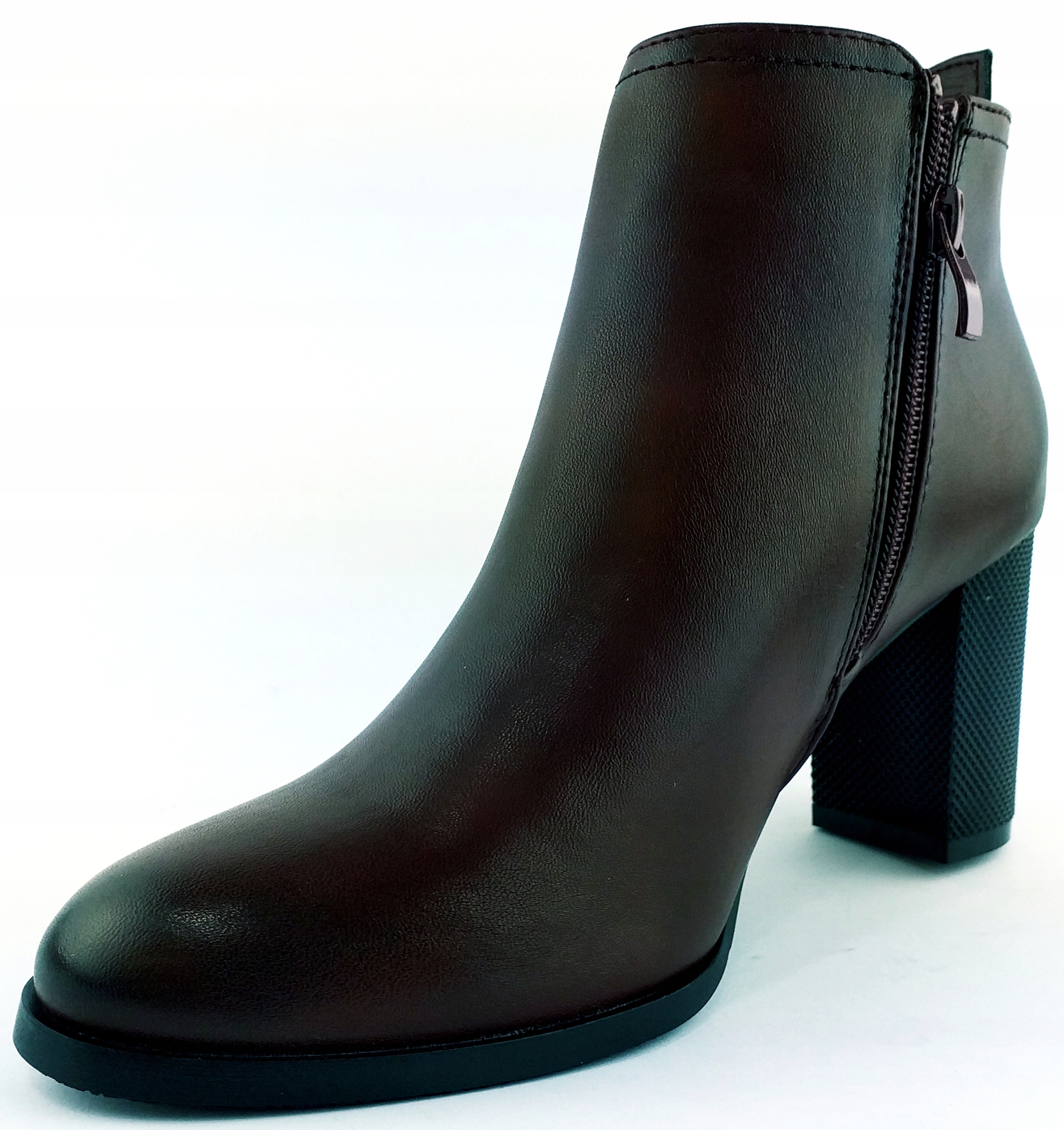 Botki damskie na obcasie bordowe BT 514 OCIEPLANE SERGIO LEONE zimowe 40 Kod producenta 515