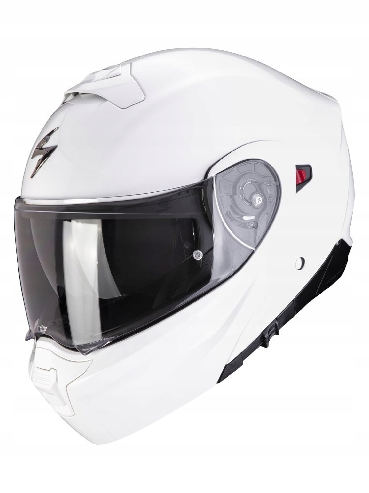 Scorpion EXO-930 Evo Solid čeľusťová prilba Glossy White veľ. M