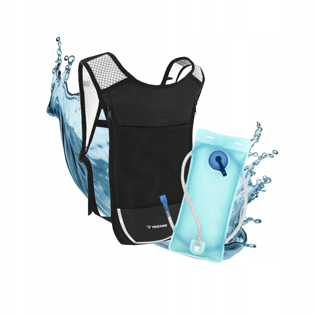 BUKŁAK PLECAK TRIZAND 2L POJEMNIK NA WODĘ ROWEROWY SPORTOWY DO BIEGANIA