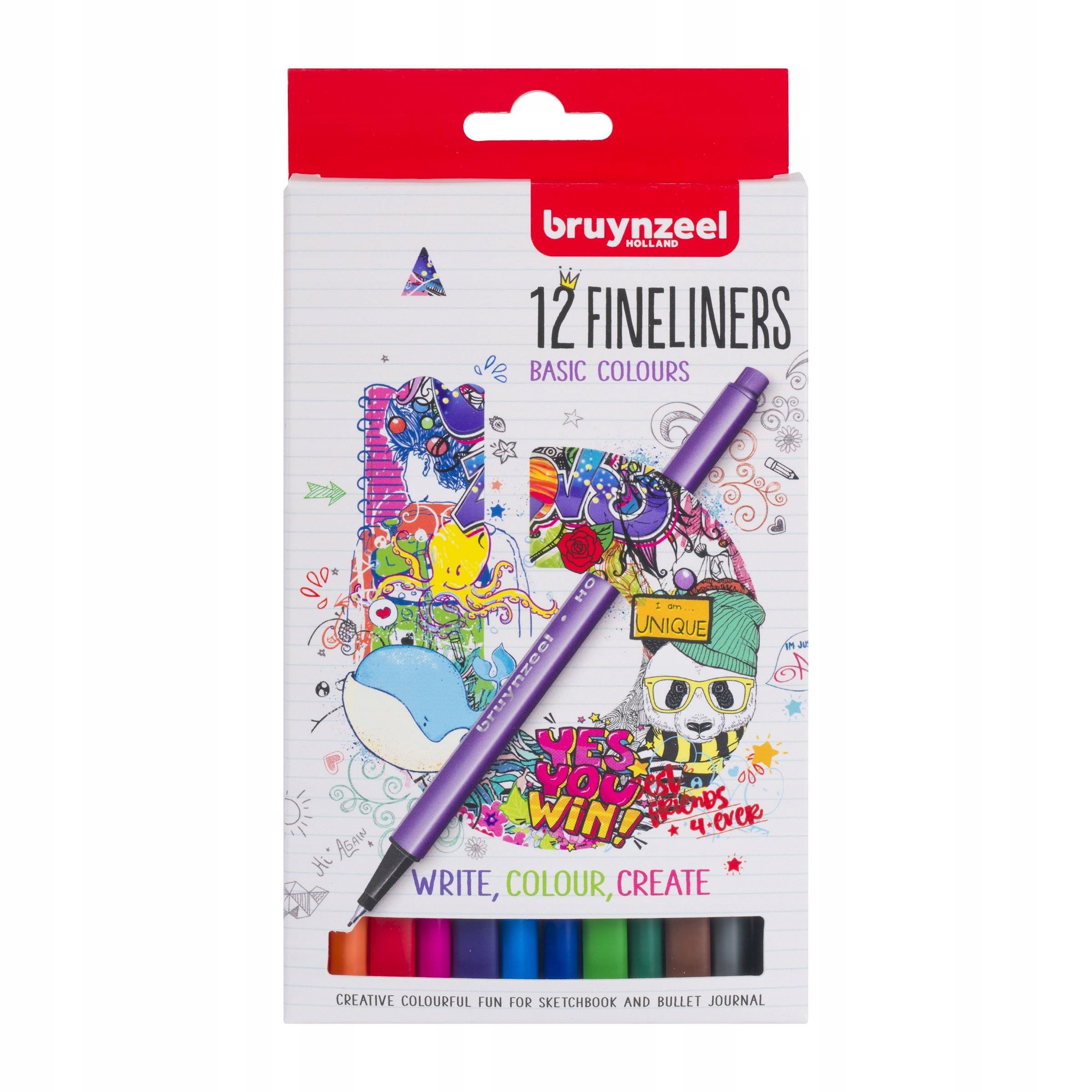 

Zestaw cienkopisów Bruynzeel 12 szt.