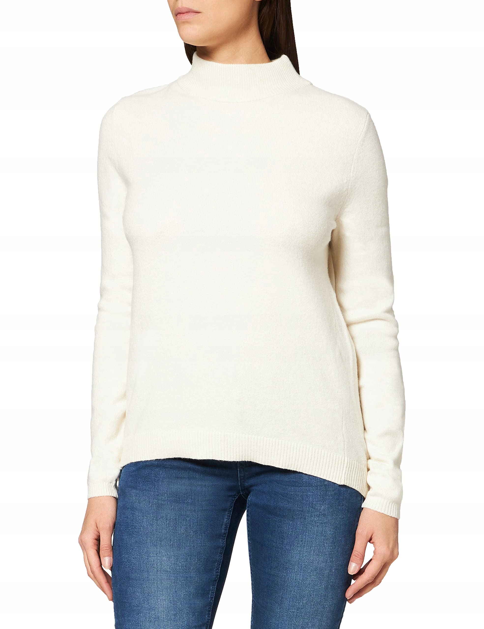 Street One Weisser Strickpullover Damen STREET-ONE Pullover Mit