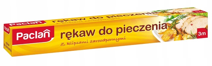 

Paclan Rękaw do pieczenia z klipsami żaroodpornymi