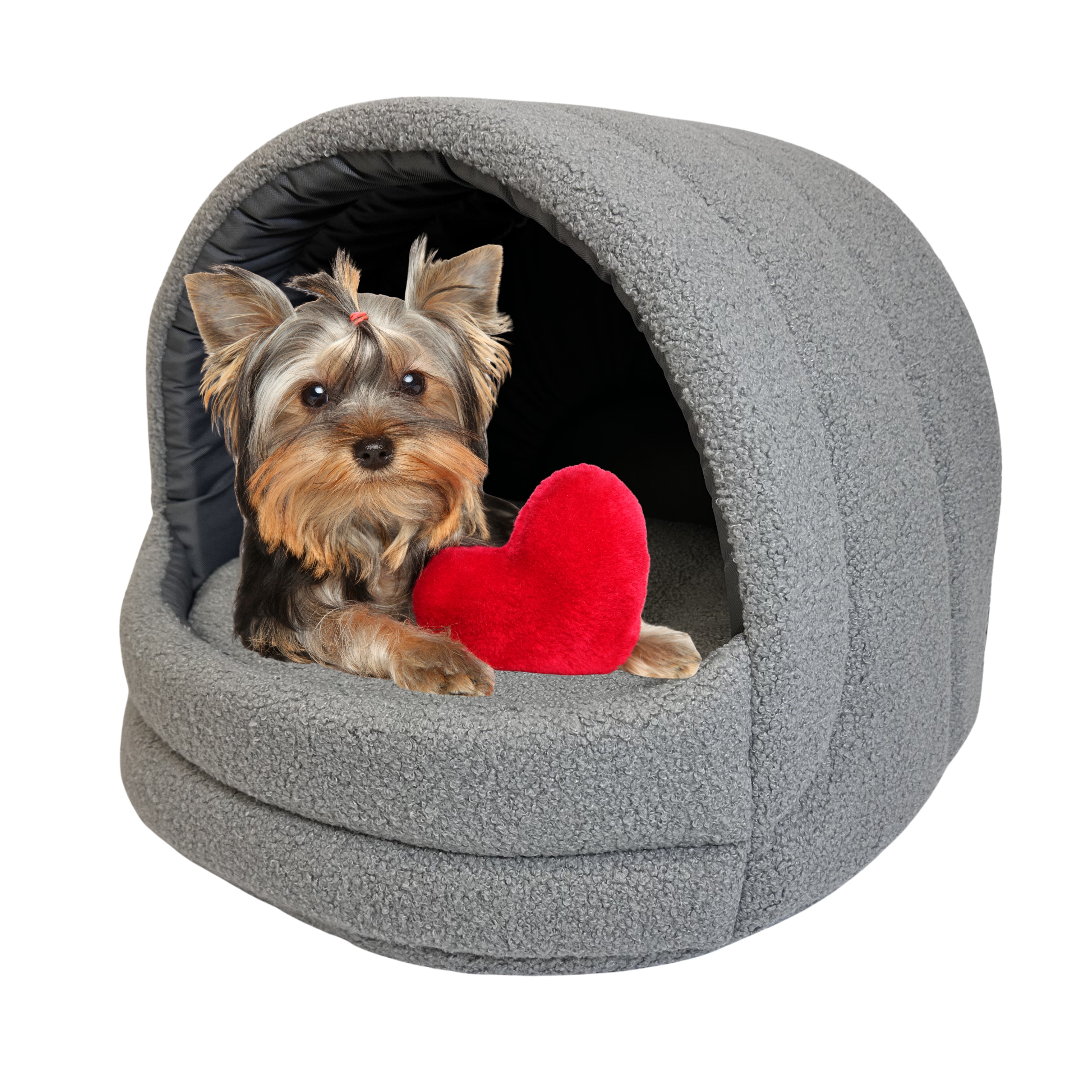 Pelíšek pelíšek pro psy Boucle s polštářem, velikost Sb 152