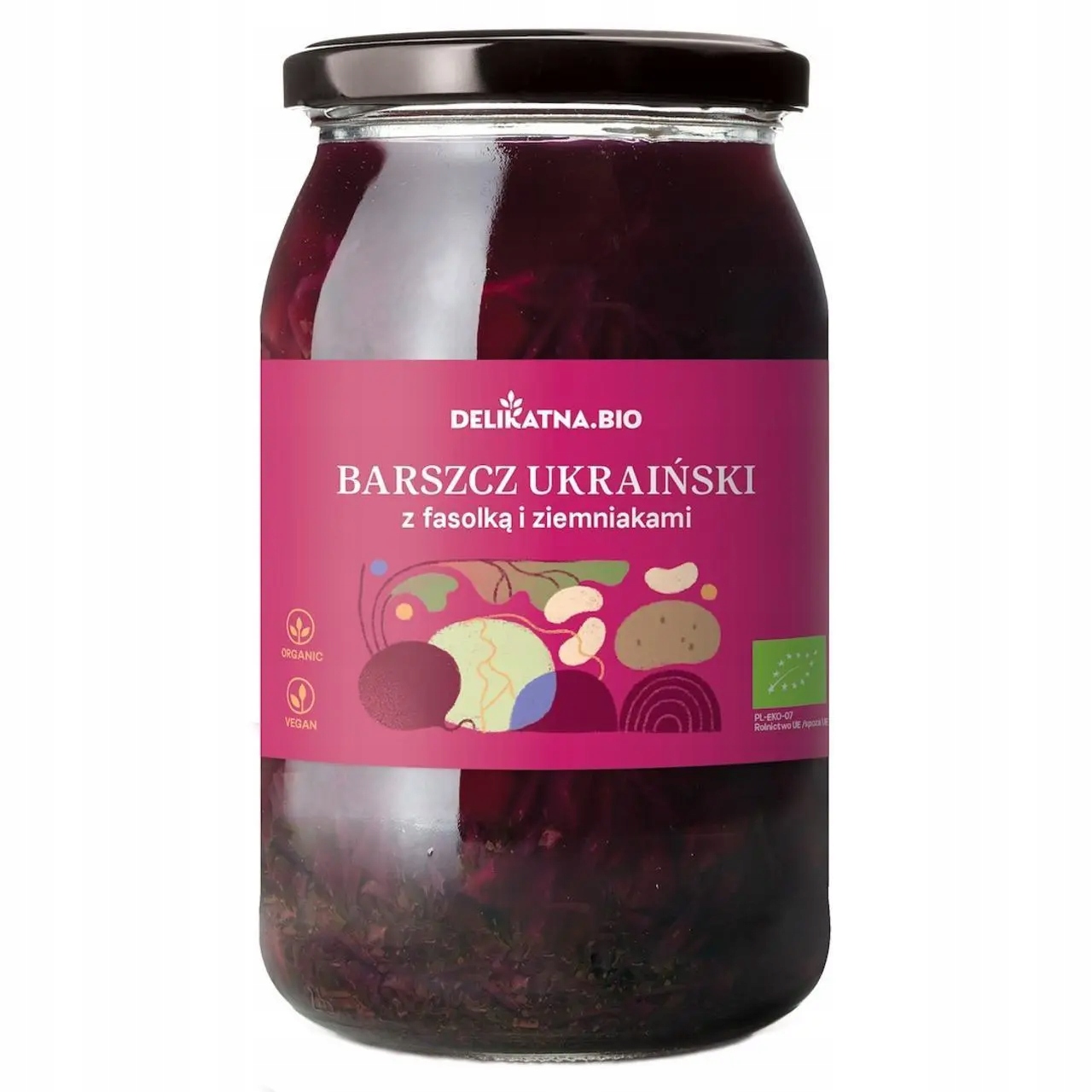 Polévka Boršč Ukrajinská S Fazolemi A Bramborami Bio 900 ml Jemná