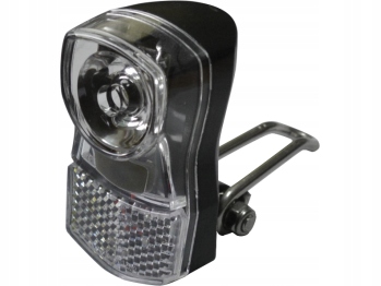 LAMPKA ROWEROWA PRZEDNIA XC-210 przód do widelca diodowa LED 1W CZARNA