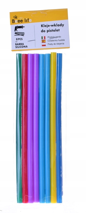 KLEJ DO PISTOLETU KOLOROWY na gorąco 7 x 180 mm