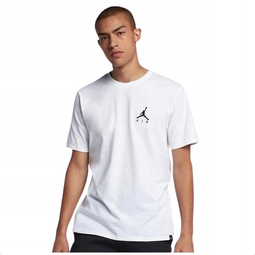 Jordan Nike Air Tričko Bavlněné pánské Jumpman sportovní tričko bílé
