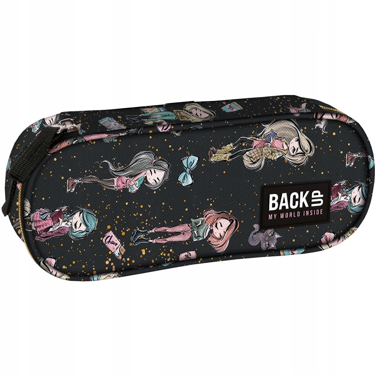 BACKUP PIÓRNIK SZKOLNY SASZETKA USZTYWNIANA DLA DZIEWCZYNKI FASHION