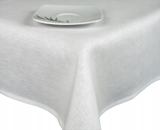 

Lniany biały obrus z naturalnego lnu 140X350