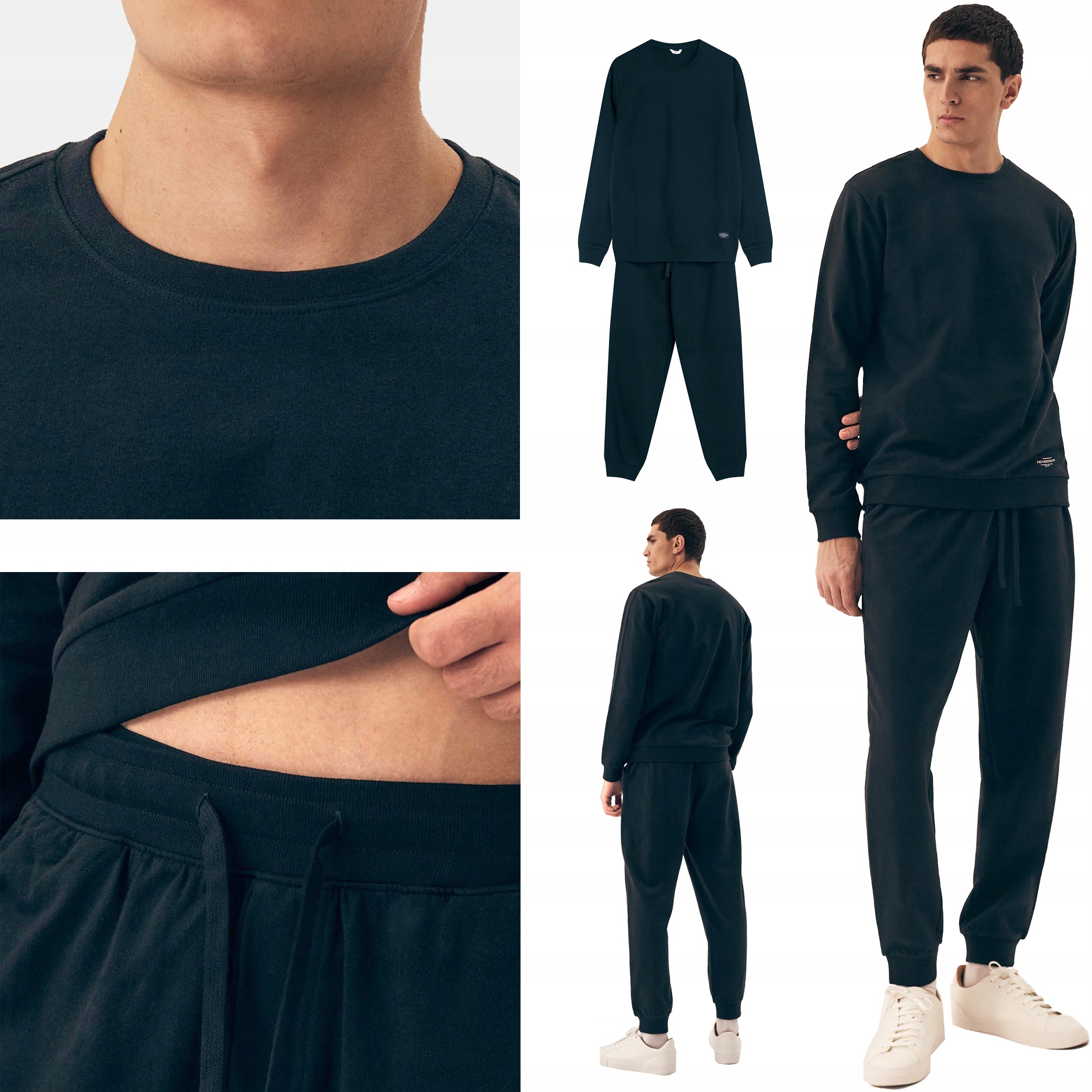 Henderson pánské pyžamo homewear dlouhé Premium černé 3XL